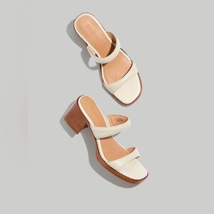 Madewell The Saige Double-Strap Sandal in Leather